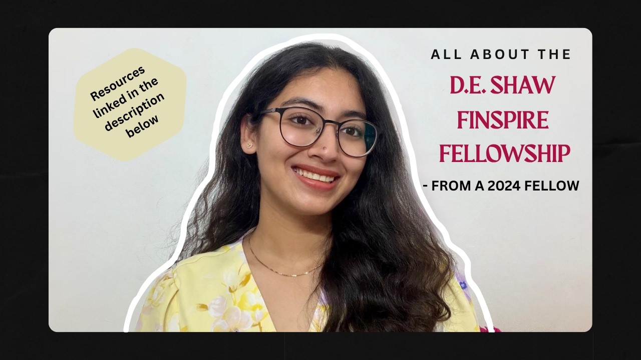 How I Cracked The D.E. Shaw Finspire Fellowship (The 2026 Guide)