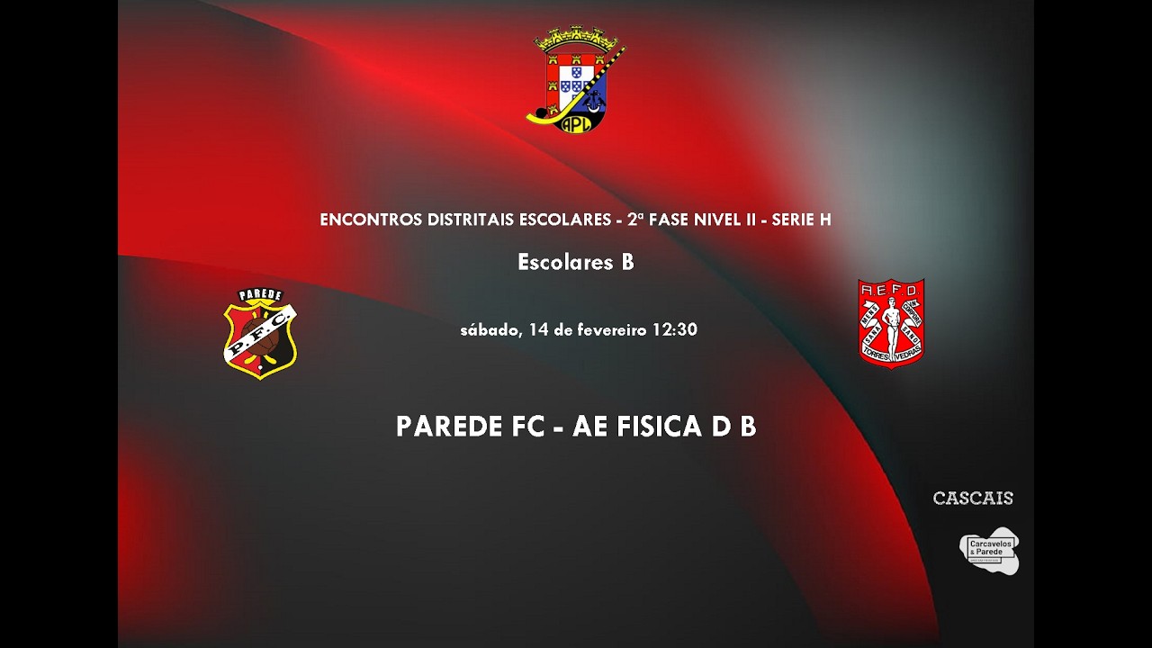 PAREDE FC B  -AE FISICA D B - ESCOLARES