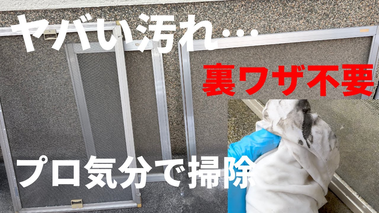 【網戸 掃除】ヤバい汚れが…！初心者でも簡単。裏ワザ不要の大掃除テク｜気分はまるでプロフェッショナル