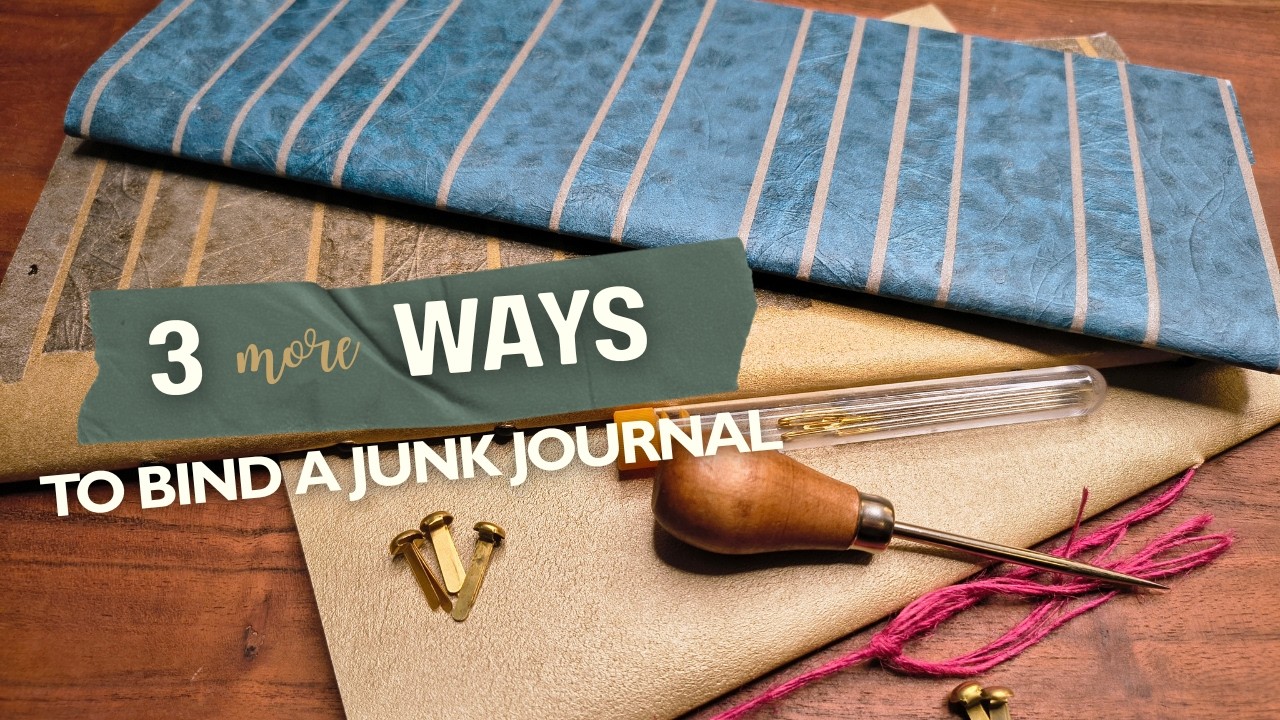 Tutorial: 3 more binding techniques- also for beginners - step by step | Englisch