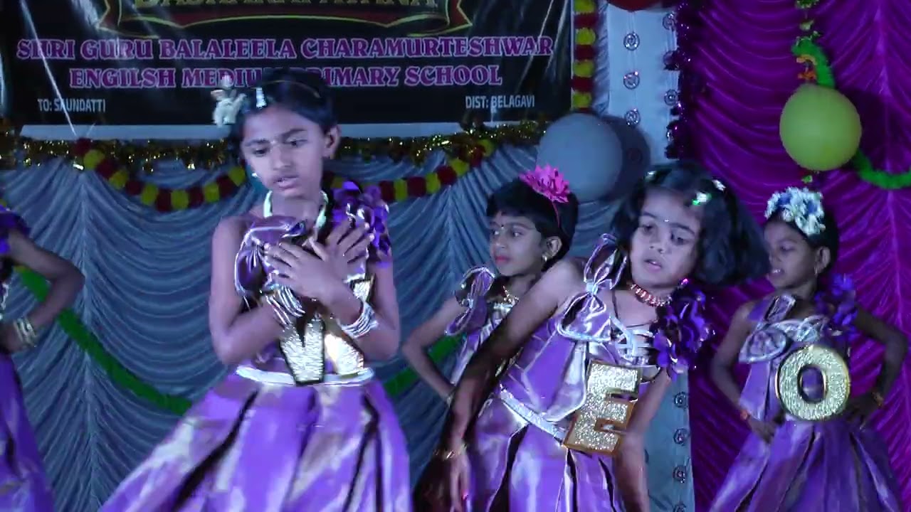 welcome song dance by English medium