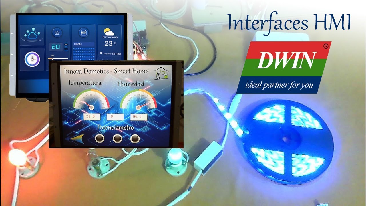 1) Pantallas Touch  HMI - DWIN para controles IoT, Domótica, Arduino, PLC's - INTRODUCCION
