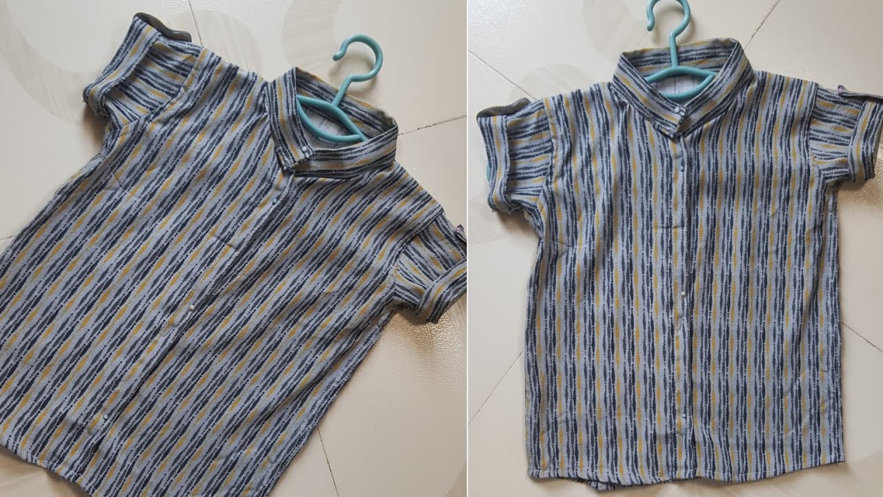 2 Year Old Baby Boy Shirt Cutting & Stitching Hindi/Baby Dress Shirt/Easy Stitching