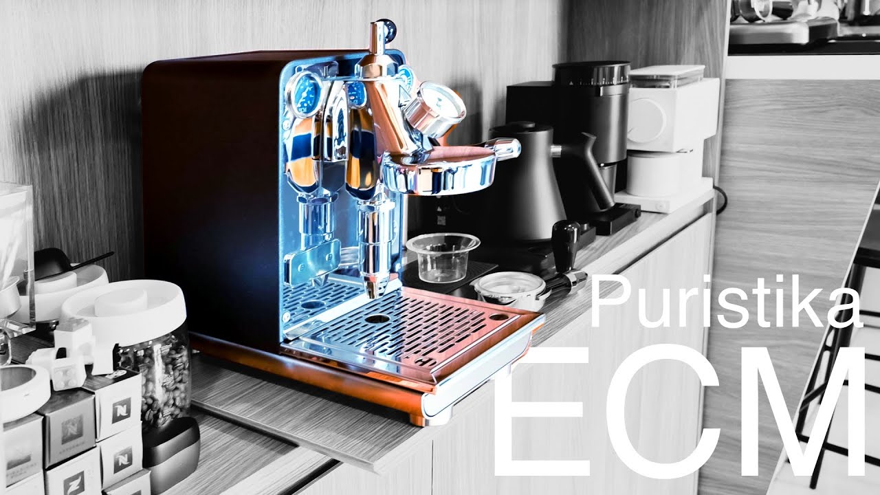 Mở hộp máy pha cà phê ECM Puristika