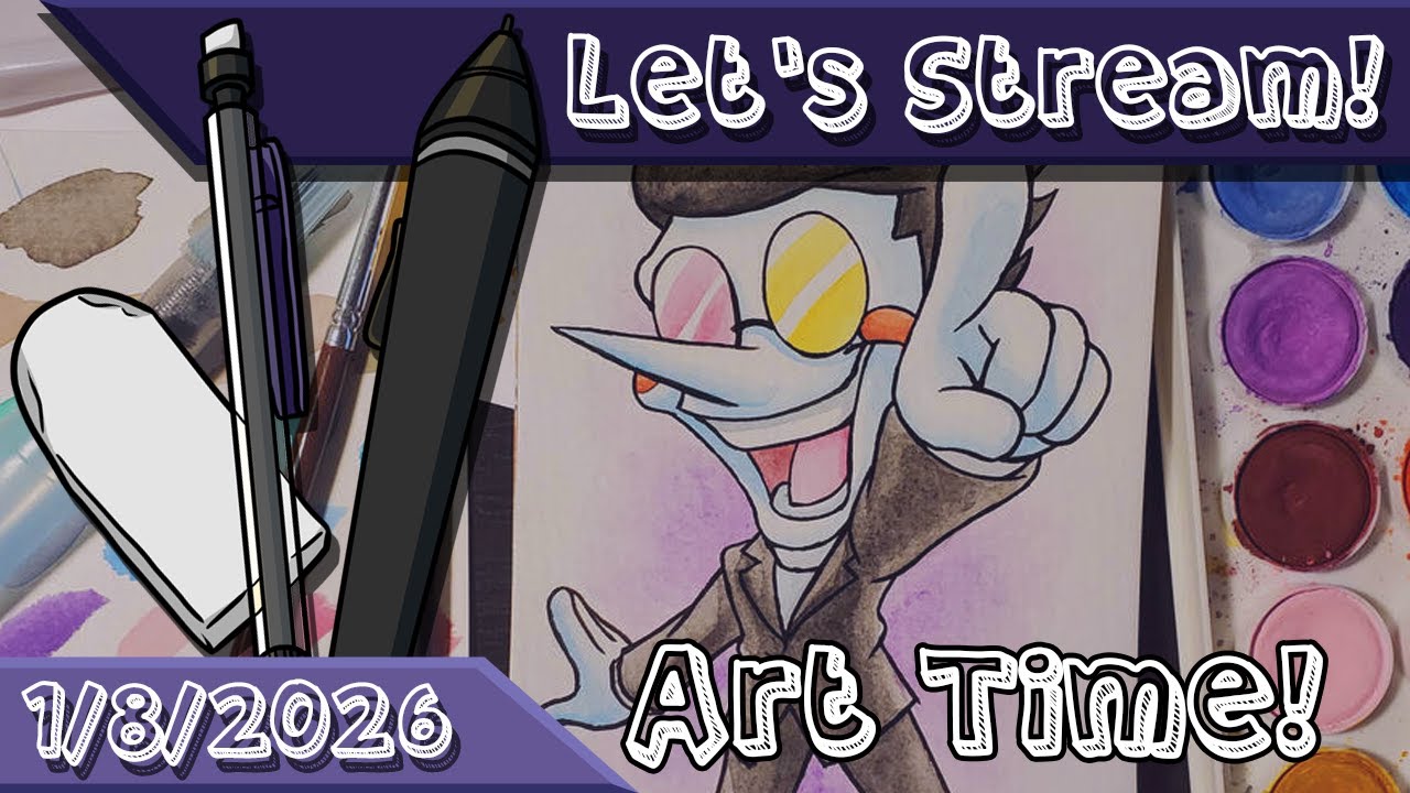 Art Stream - Doodling to Decompress (Jan 8, 2026)