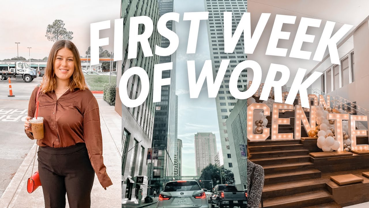 FIRST WEEK OF WORK VLOG | 9-5 Work Week in my Life | My First Corporate Job