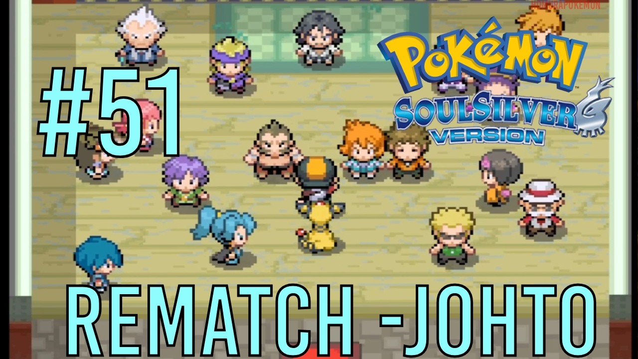Pokémon SoulSilver Walkthrough – Gym Leaders Rematch - JOHTO (SET MODE + NO ITEMS) | Part 51