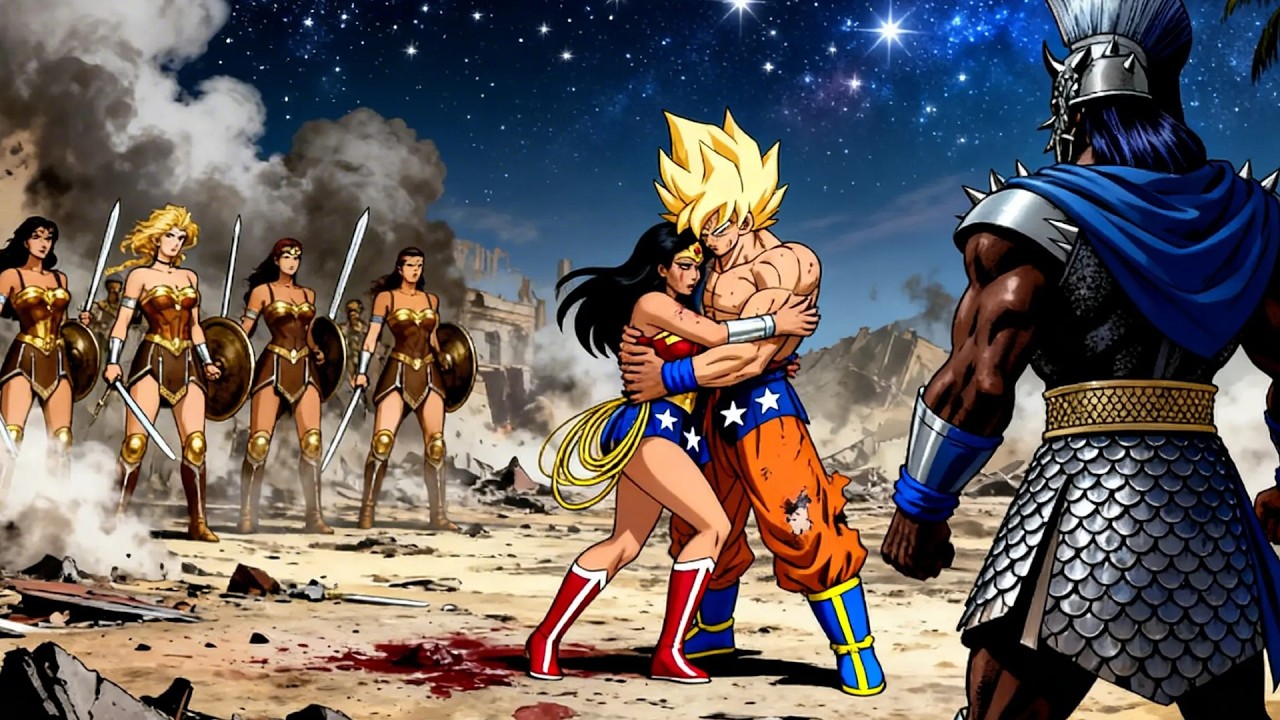 El día que Goku aterrizó en la isla de Wonder Woman, y estremeció a las amazonas | Parte 2