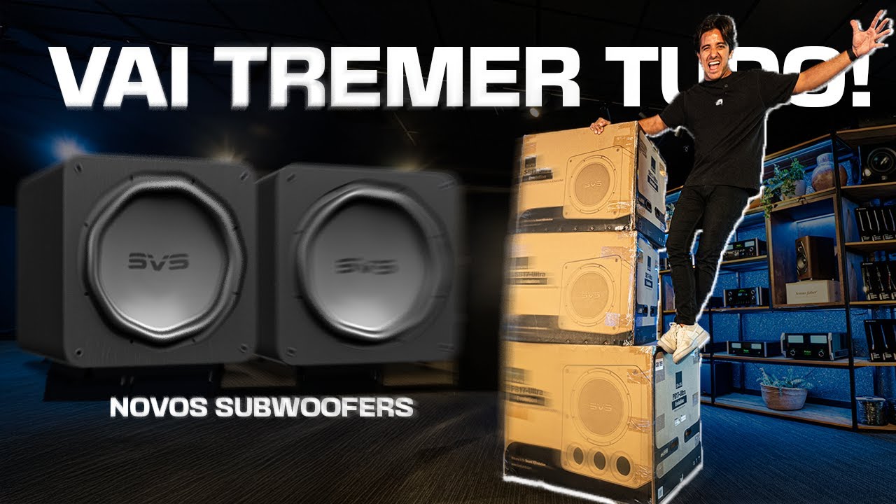 O PRIMEIRO SVS SB17-Ultra DO BRASIL! (Grave que chega em 15hz) UPGRADE DUPLO NA SALA DE CINEMA