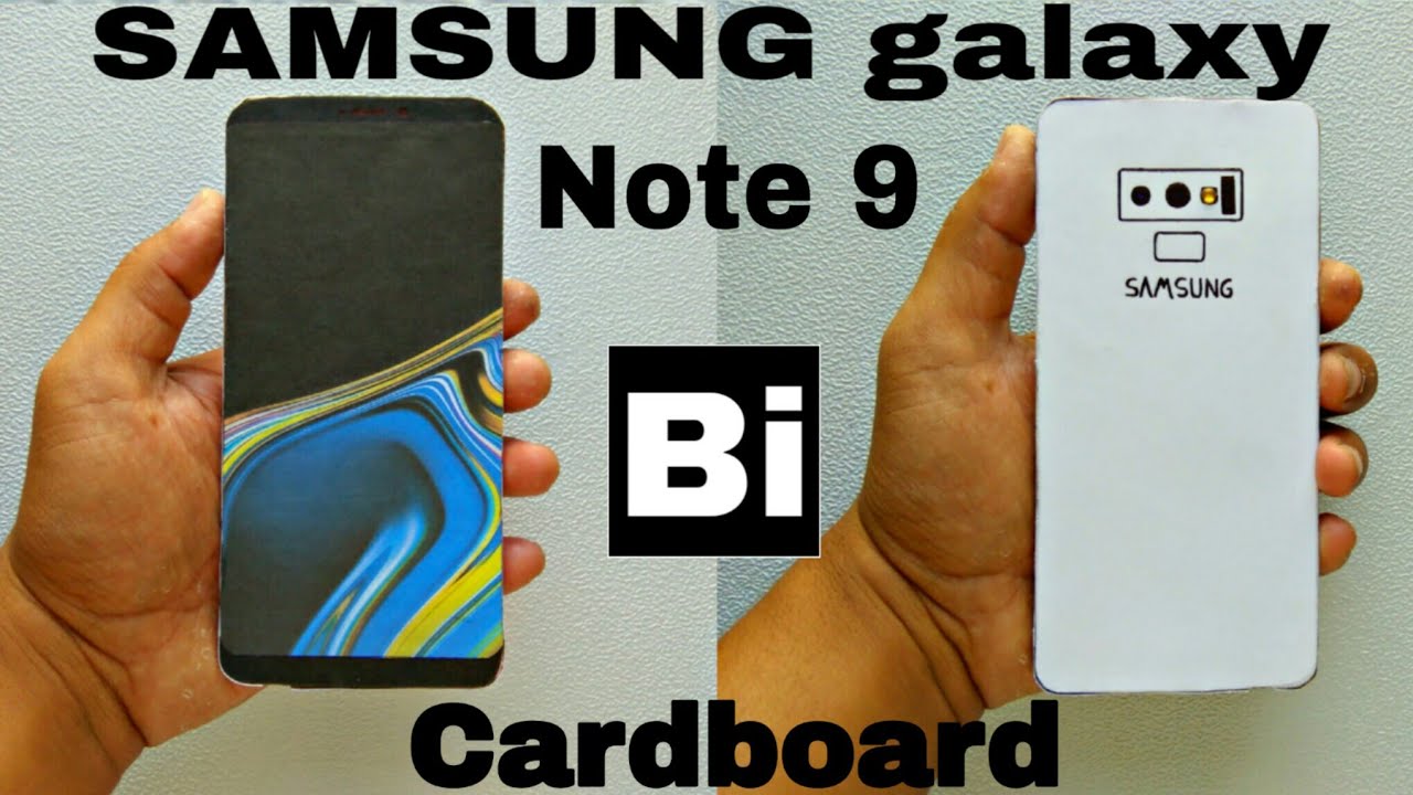 SAMSUNG Galaxy Note 9 DIY Cardboard | Papercraft | Bi