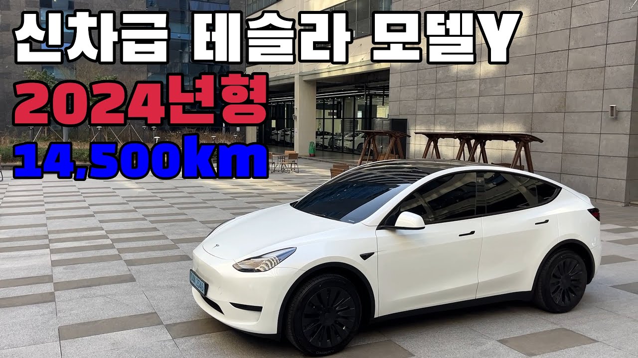 2024년형 주행거리 14,500km에 신차급 테슬라 모델Y