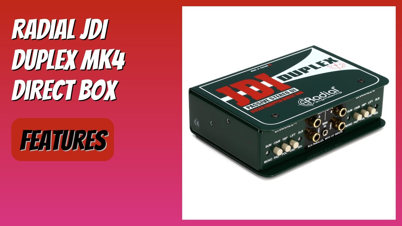 REVIEW (2026): Radial JDI Duplex mk4 Direct Box. Features