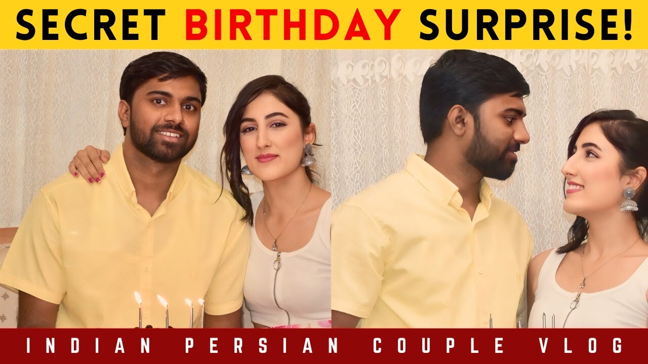 A Special Birthday Surprise in Goa: Cake, Fun & Reactions! | Indian Persian Couple