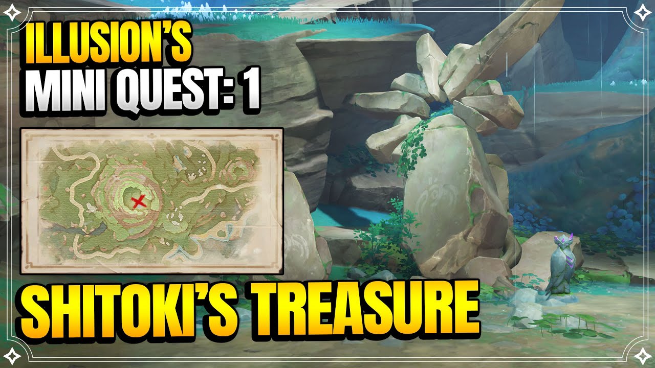 Shitoki's Treasure | Illusion's Mini Quest 1 | Tsurumi Island |【Genshin Impact】