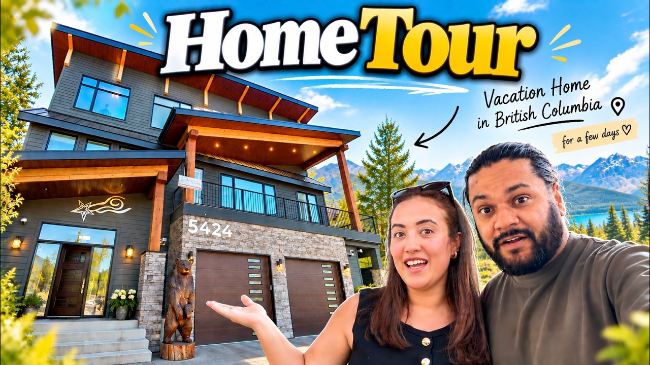 Canada Vacation Home Tour | Our Home for few days in British Columbia | Gursahib and Jasmine