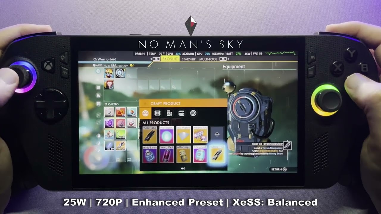 No Mans Sky On The ROG Xbox Ally X