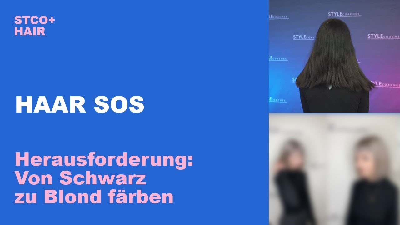Schwarz gefärbte Haare wieder blondieren 😱. Hält das Haar das aus? 😳