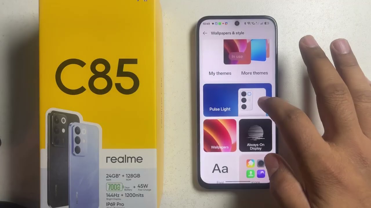 Realme C85/C85 Pro: How to TURN ON & OFF Pulse Light