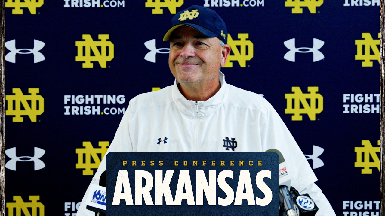 Arkansas | Post-Practice Press Conference (9.23.25) | Notre Dame Football