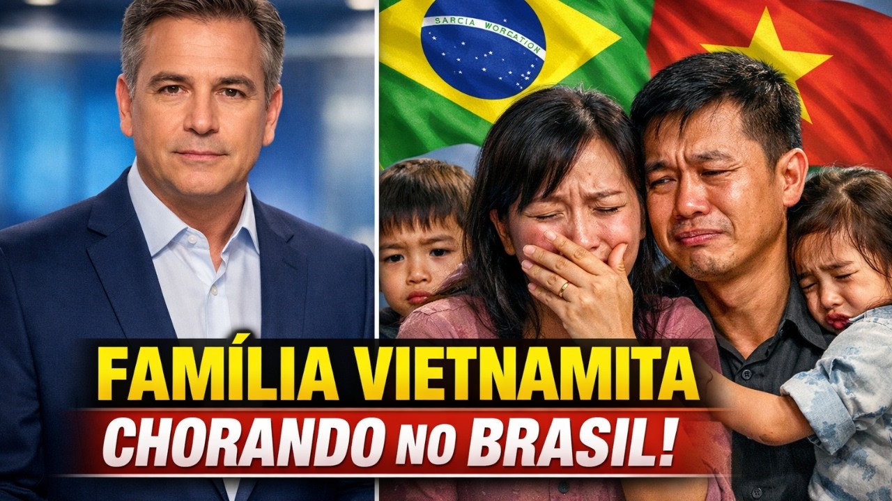 Ao viver os primeiros momentos no Brasil, Família vietnamita chorou:  