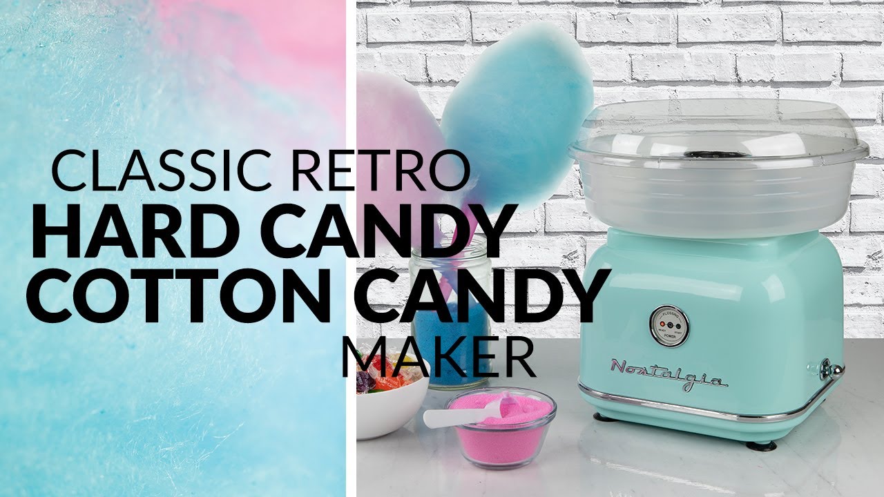 CLCM8AQ | Classic Retro Hard & Sugar-Free Candy Cotton Candy Maker