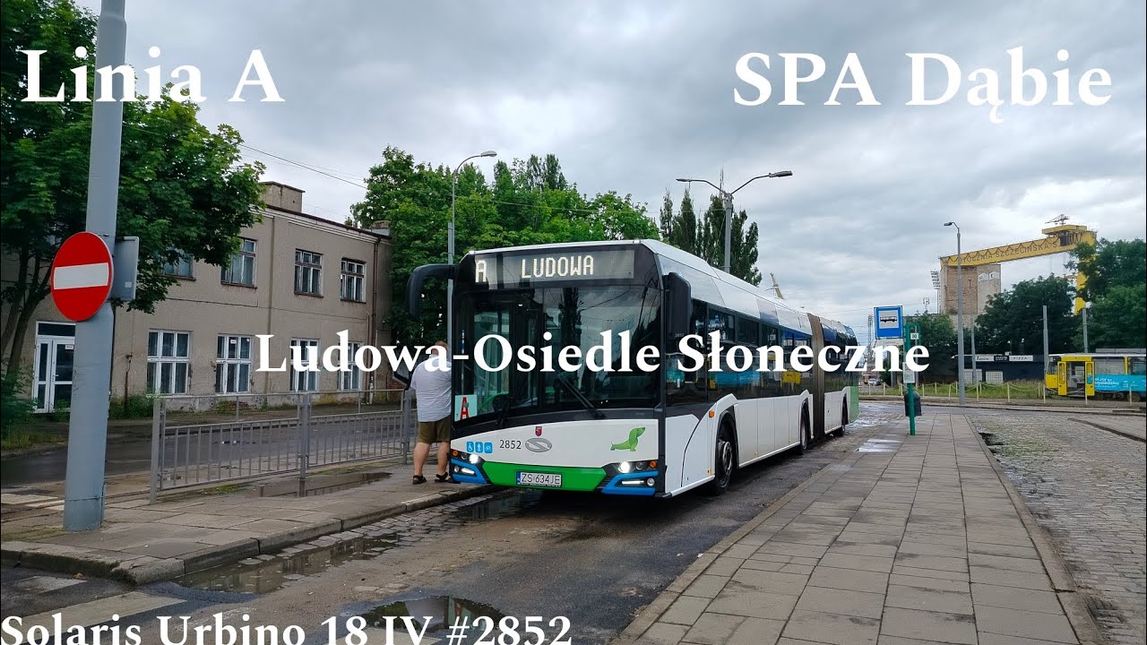 Szczecin Linia A Ludowa-Osiedle Słoneczne Solaris Urbino 18 IV #2852