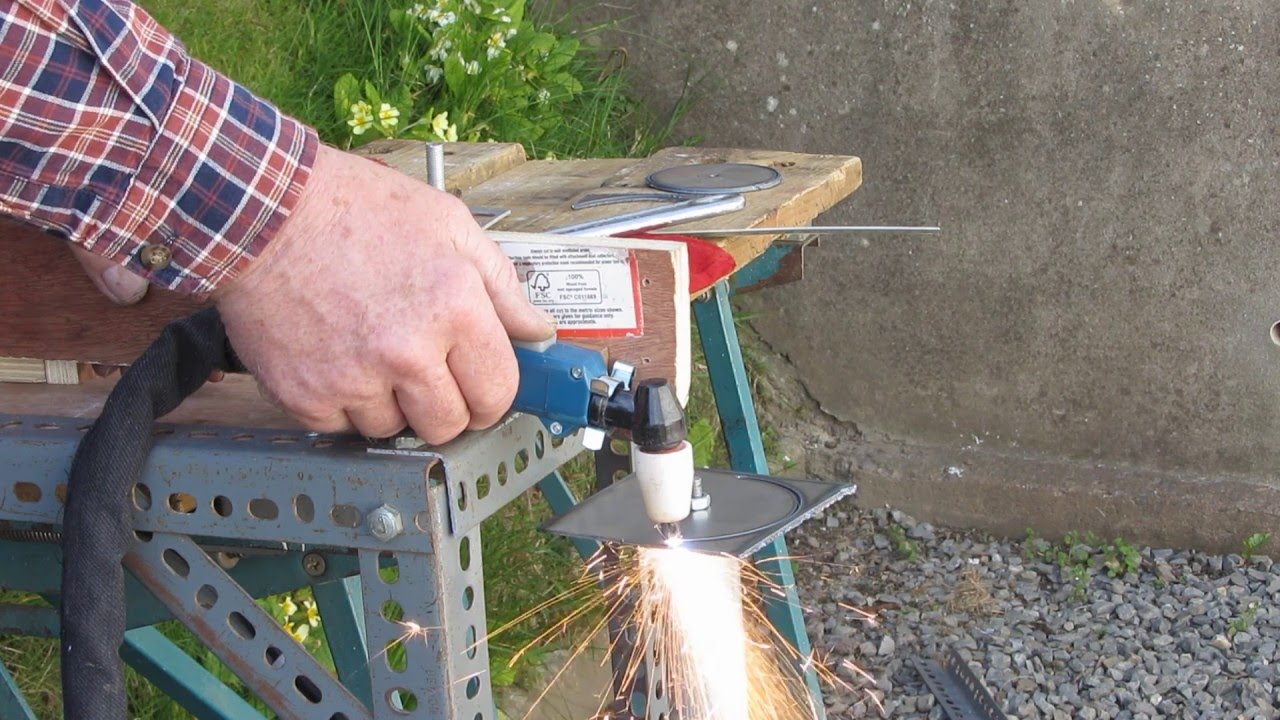 Plasma cutter circle cutter, quick and dirty