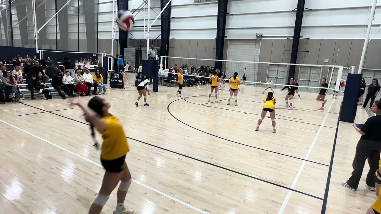 Golden Bears 16U vs NCVC 2nd Set Part 1. President Weekend Tournament Day 2