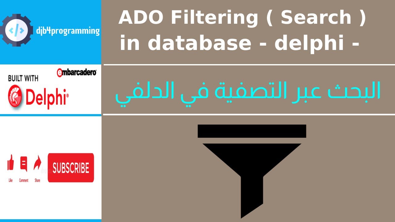 22# ADO Filtering ( Search ) - Delphi Database Development Course