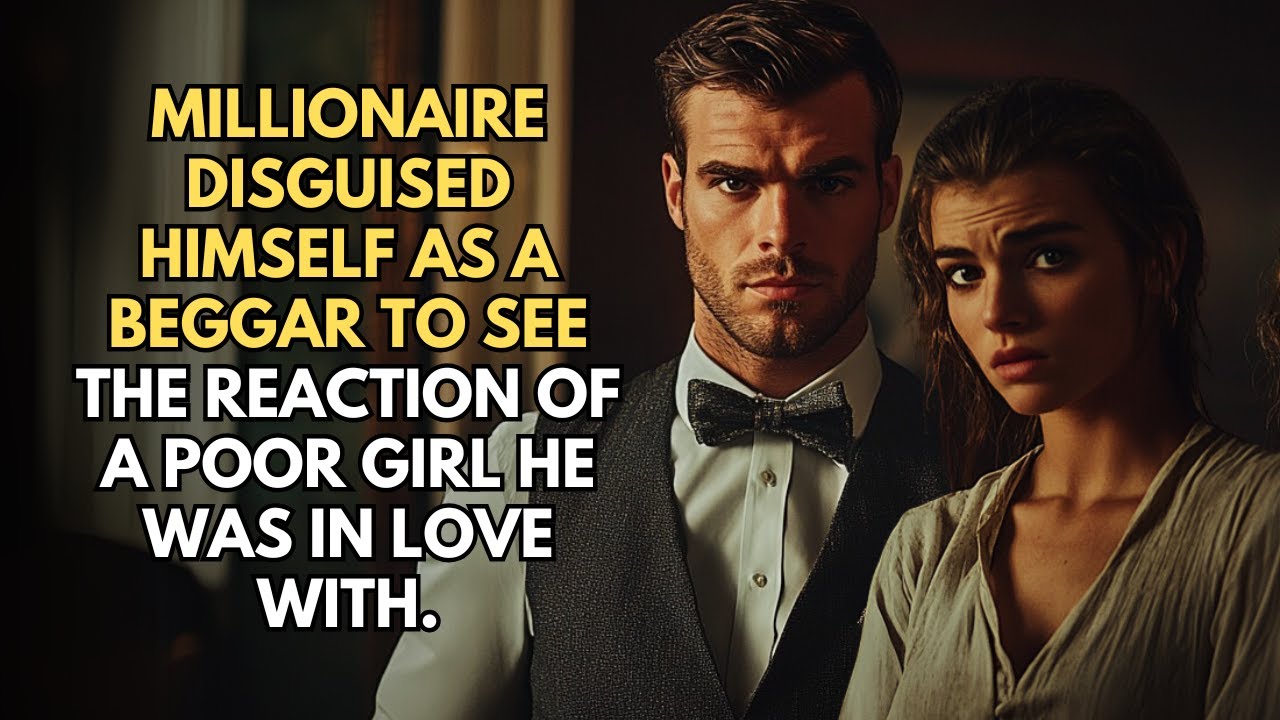 Millionaire Disguised Himself As A Beggar To See The Reaction Of A Poor Girl He Was In Love With.