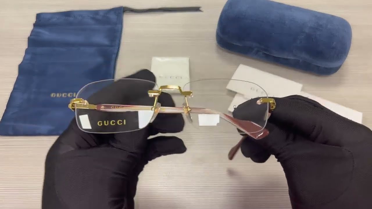 Gucci Eyeglasses Model GG1221O (002) Rimless Glasses
