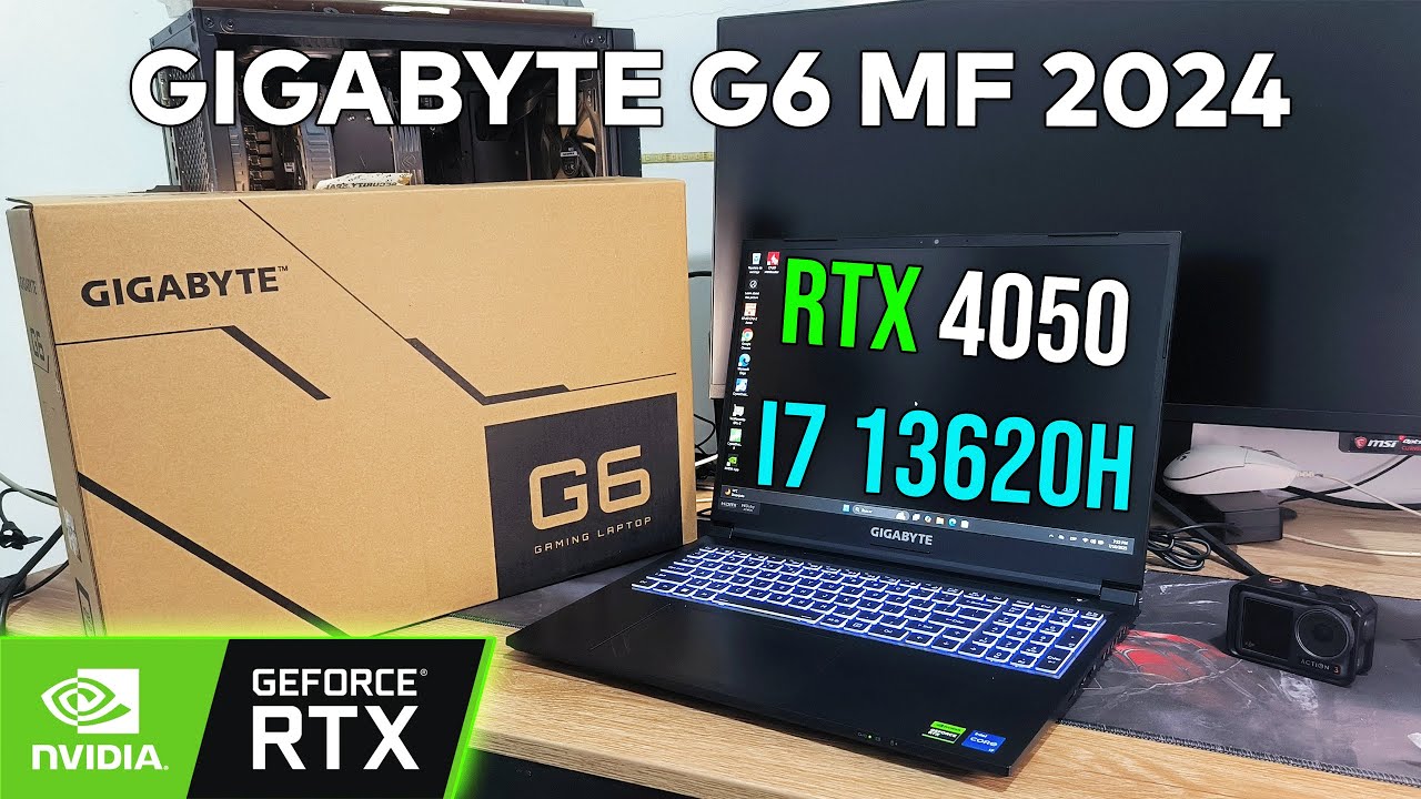 Portatil GIGABYTE G6 MF 2024 💻 | RTX 4050 + i7 13620H | Unboxing y Review ¿Vale la pena en 2025?