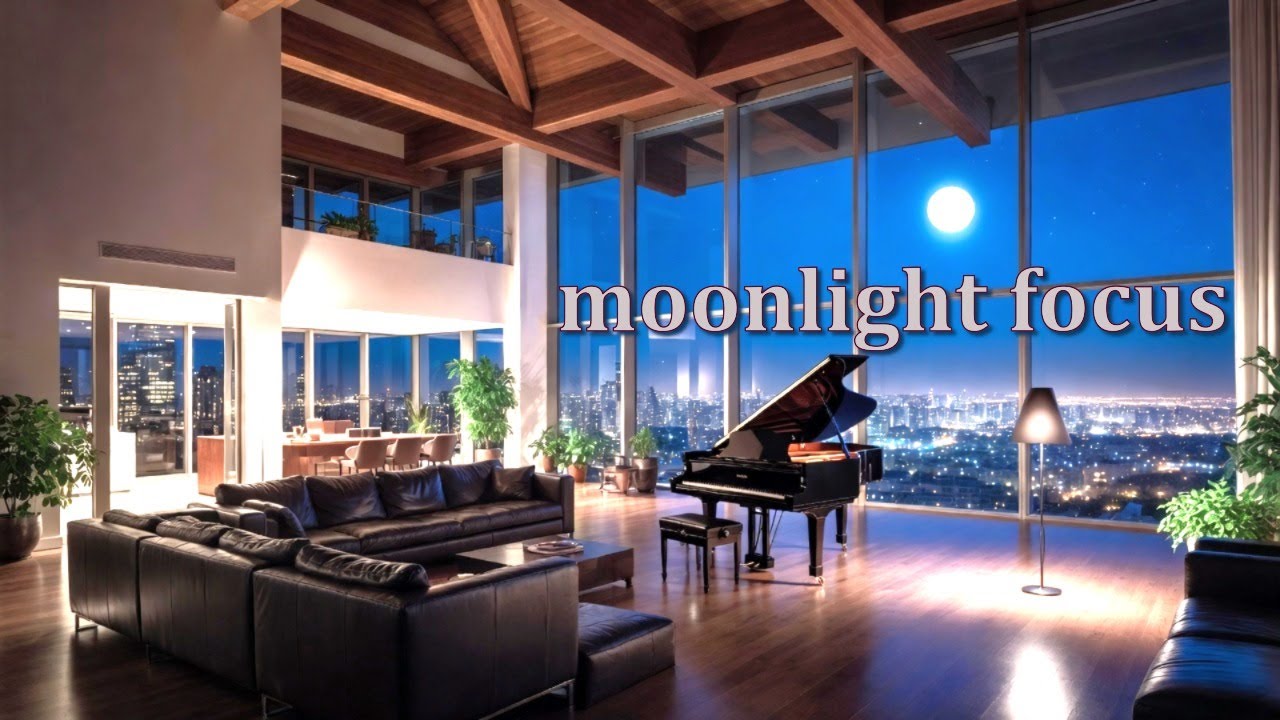 Moonlight Sonata Ambient : Electronic Chill & Focus Remix