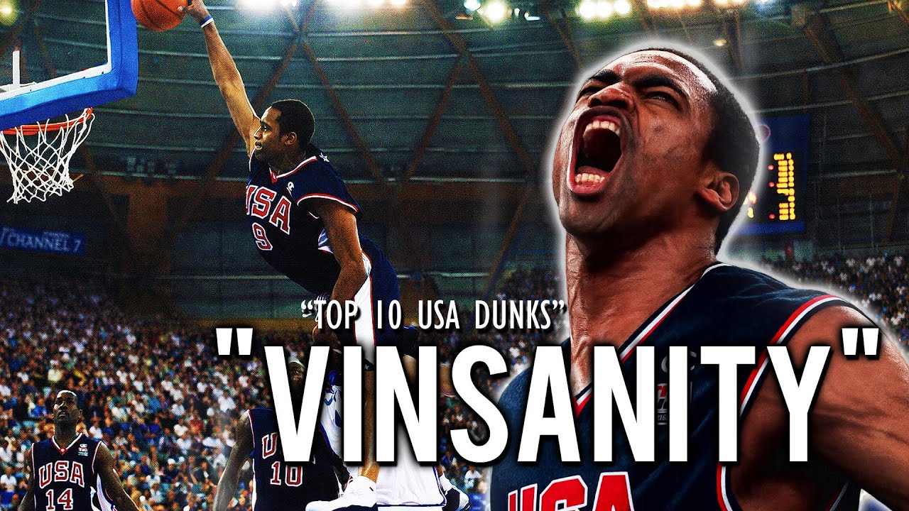 Top 10 Vince Carter Dunks in USA Jersey (2000–2003)