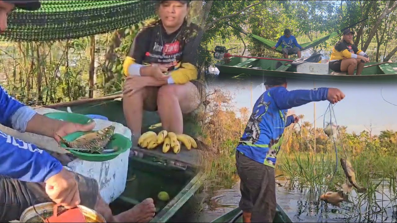 AMAZONAS-PESCA no IGAPÓ e CALDEIRADA na CANOA