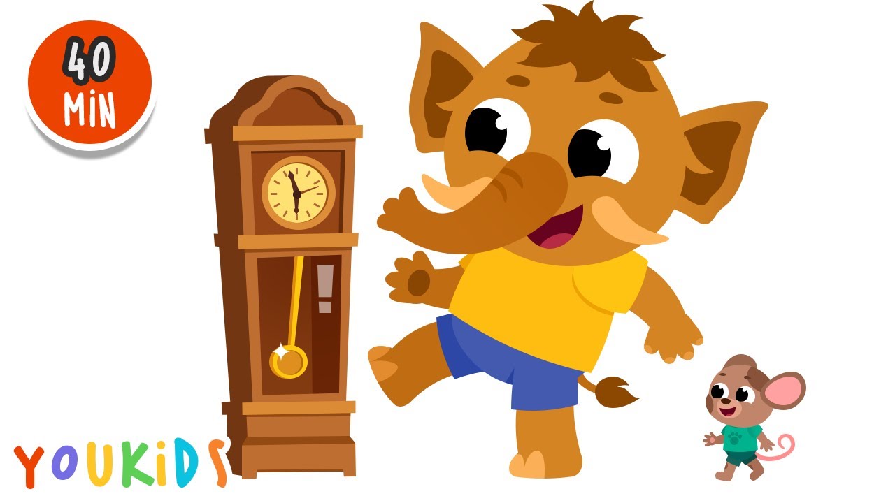 Hickory Dickory Dock | Mammoth Went Up the Clock | 40 min YouKids Nursery Rhymes Collection
