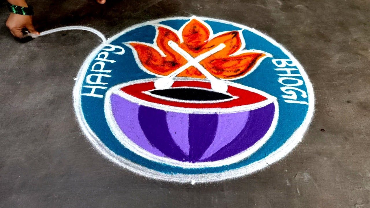 Bhogi special kolam simple|5*3 bhogi 2026 beautiful kolam|sankranti bhogimuggulu| Amazingrangoli