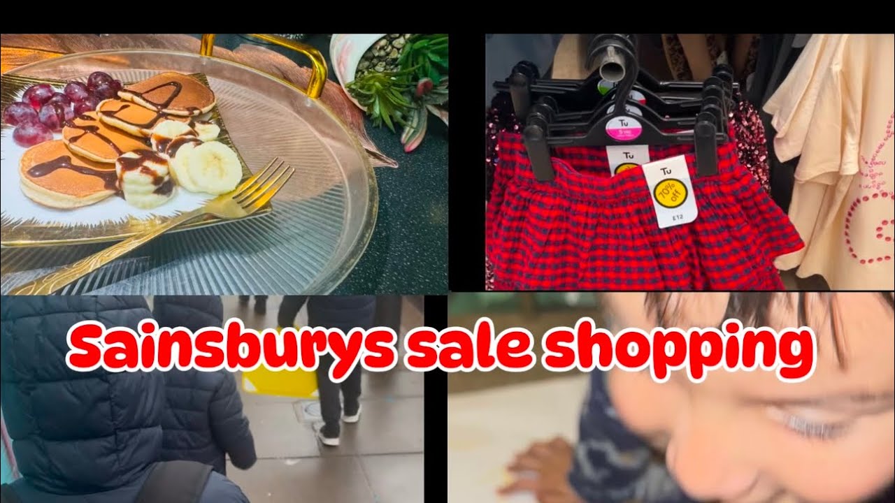 Shopping vlog॥Sainsbury's sale shopping 2026👚॥4kids busy mum fullday routine in uk|| 