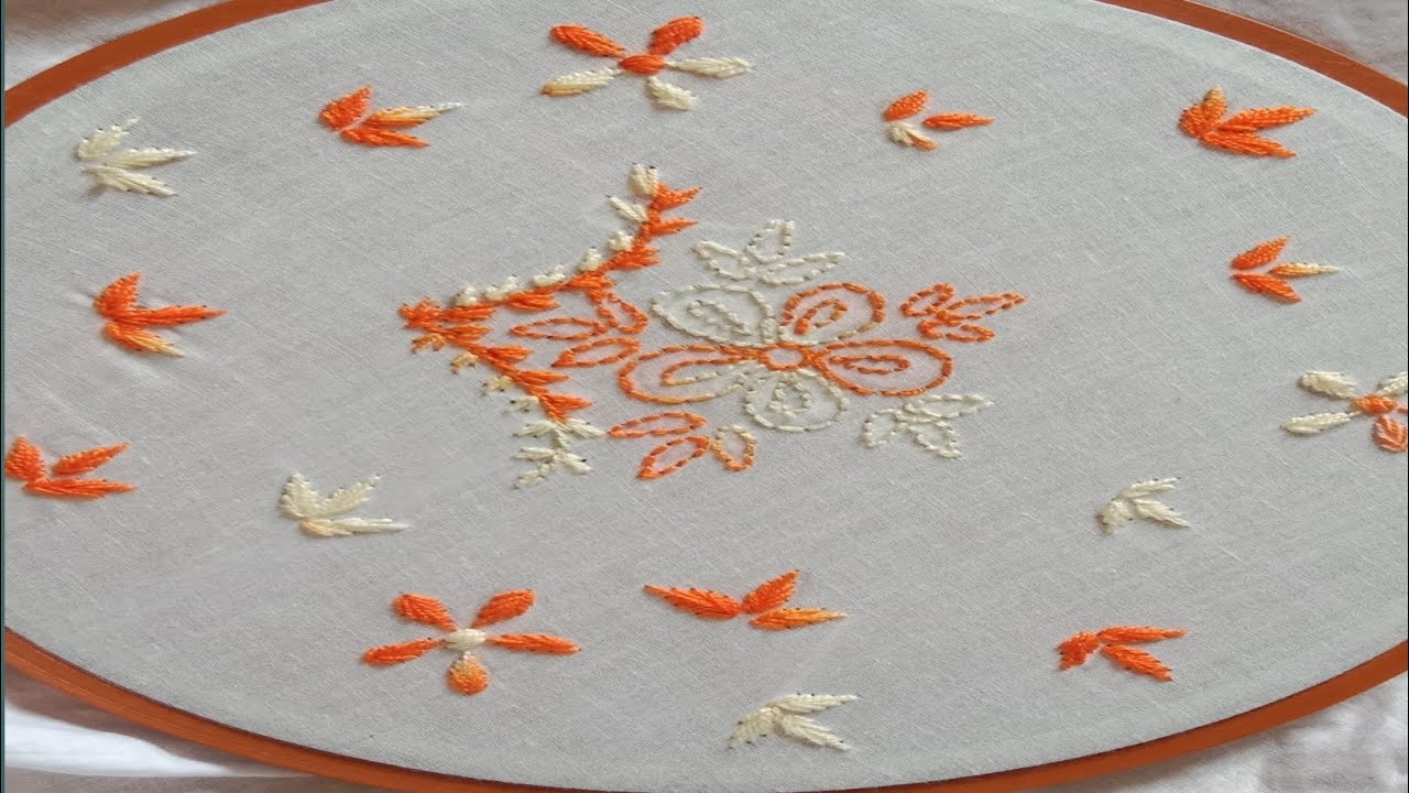 Lacknow Chikankari hand embroidery tutorial || Part-16 || লাখনৌ চিকেনকারি টিউটোরিয়াল #handembroidery