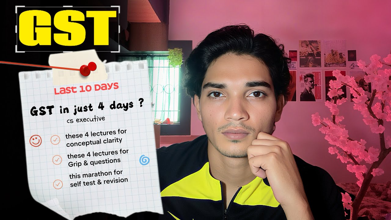 4 days & 4 lectures, that&rsquo;s all you need to ace GST MARATHON revision executive June 2026 VG study 