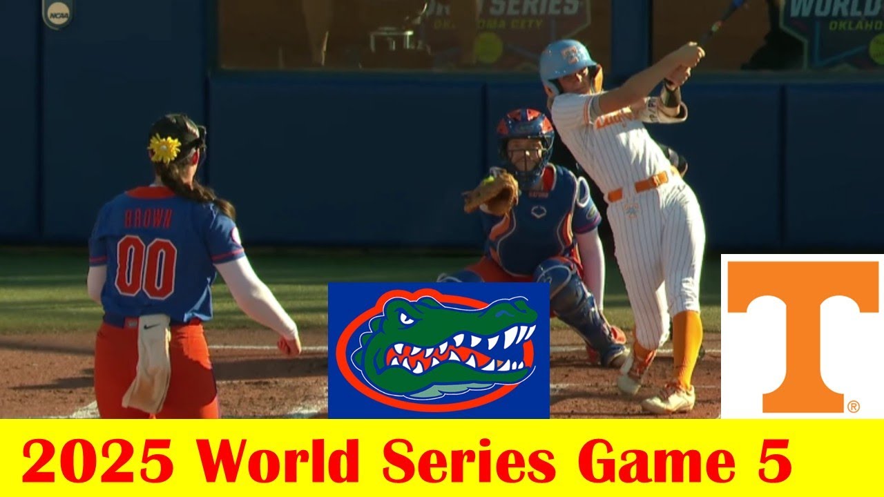 #7 Tennessee vs #3 Florida Softball Highlights, 2025 NCAA World Series Game 5