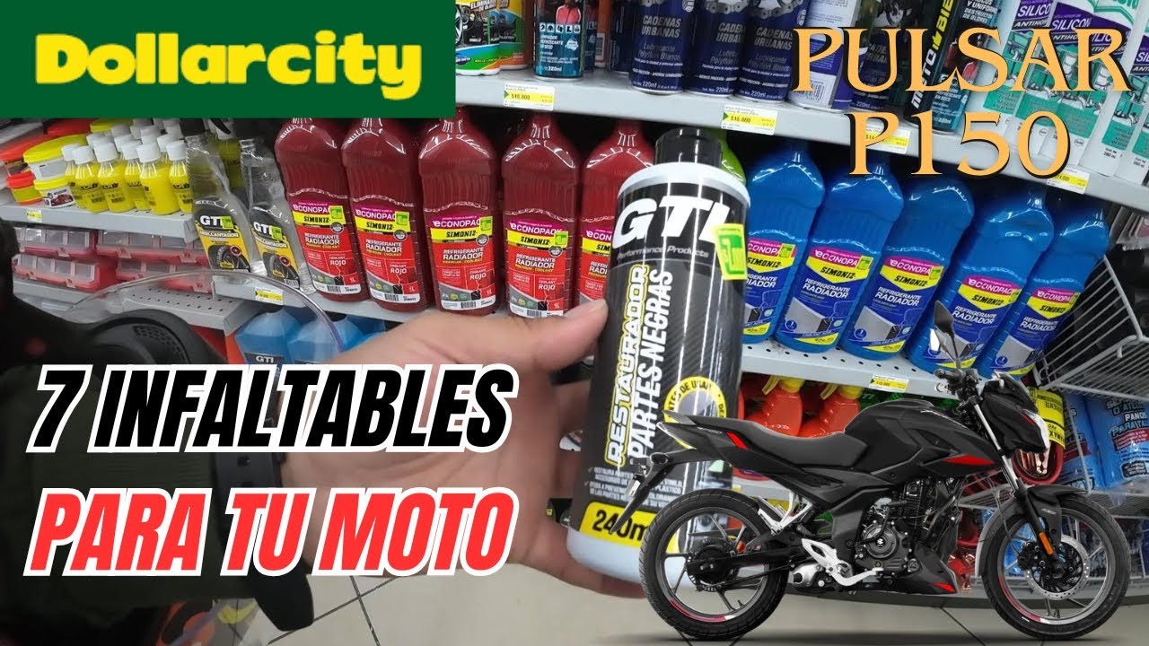 7 INFALTABLES del DollarCity para la MOTO | Pulsar P150 o cualquier moto 🏍️