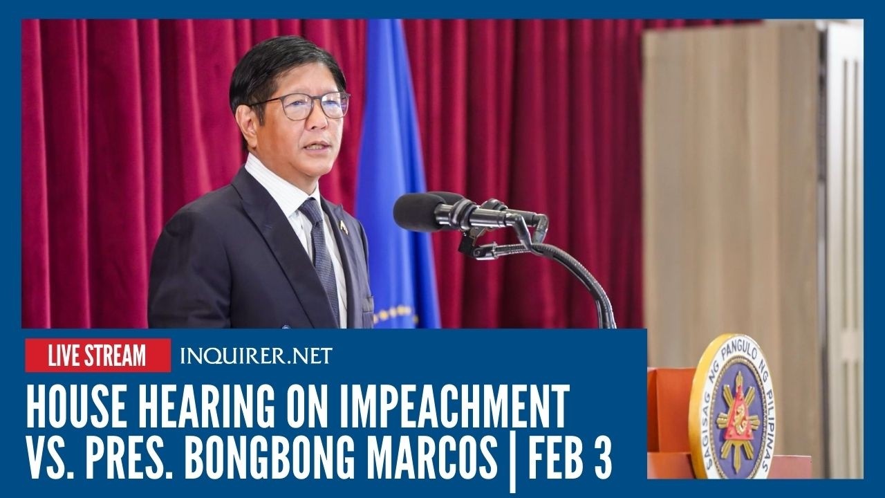 LIVE: House committee on justice hearing on impeachment vs. Pres. Bongbong Marcos | Feb 3
