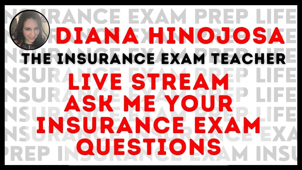 Insurance Exam Q&A Session LIVE! #insuranceexam #insuranceexamprep #insuranceexamtips