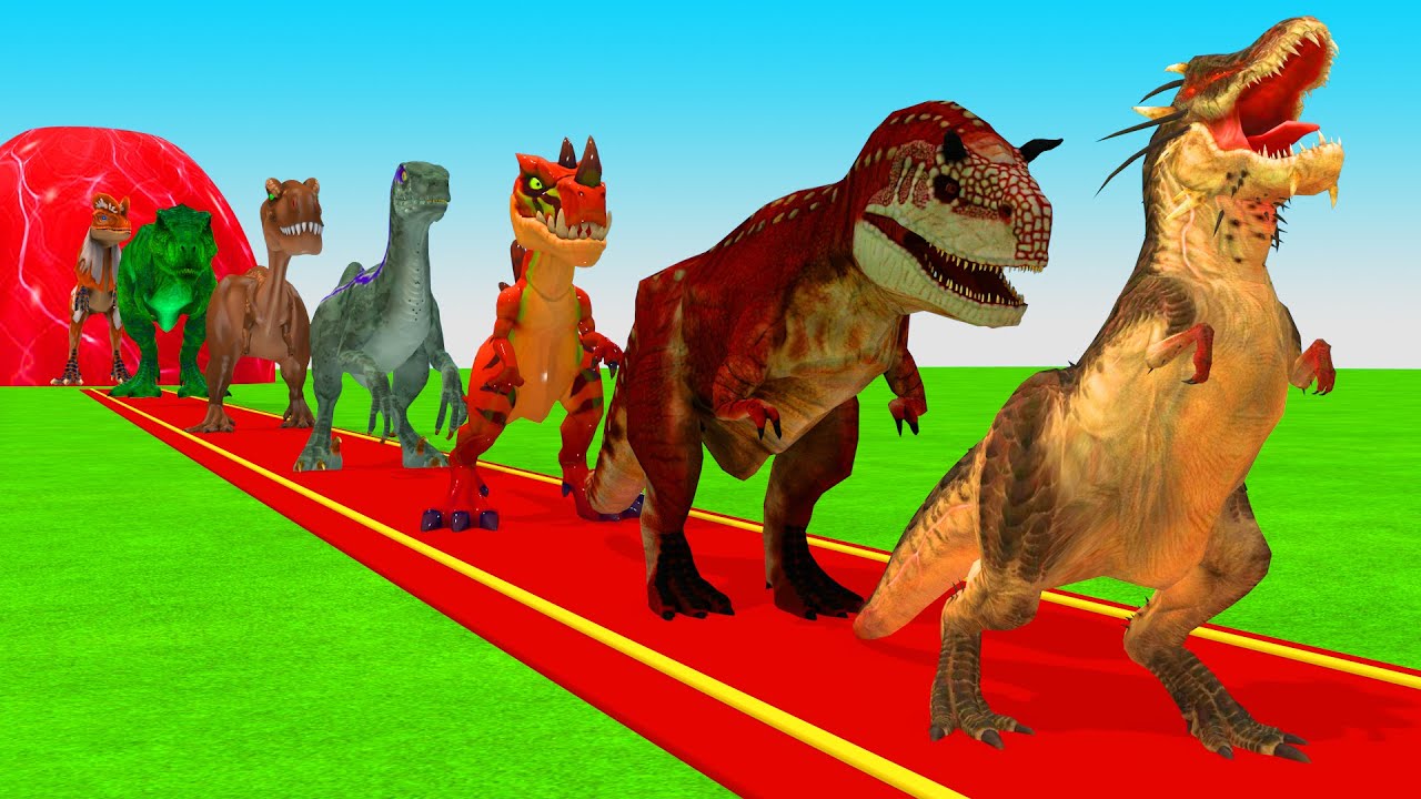 Long Slide Game With Cow Elephant Gorilla Hippopotamus Tiger 3d Animal Game Funny 3d Animals