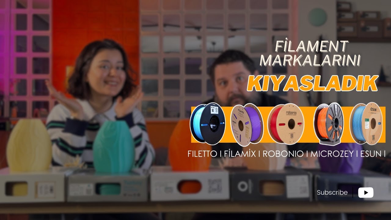 FİLAMENT MARKALARI DENEDİK  | İLK DEFA ALDIKLARIMIZ | Filamix, Microzey , Filetto, eSUN, Robonio