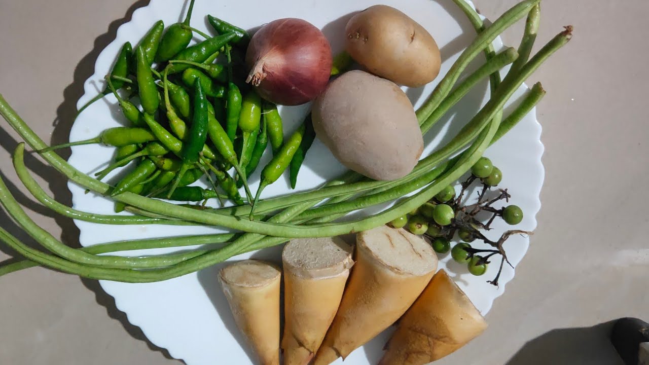Godak Bamboo Shoot  Recipe/ Boat Brinjal/ barbati/বাঁশের করোল গোলক রান্না সহজ পদ্ধতি
