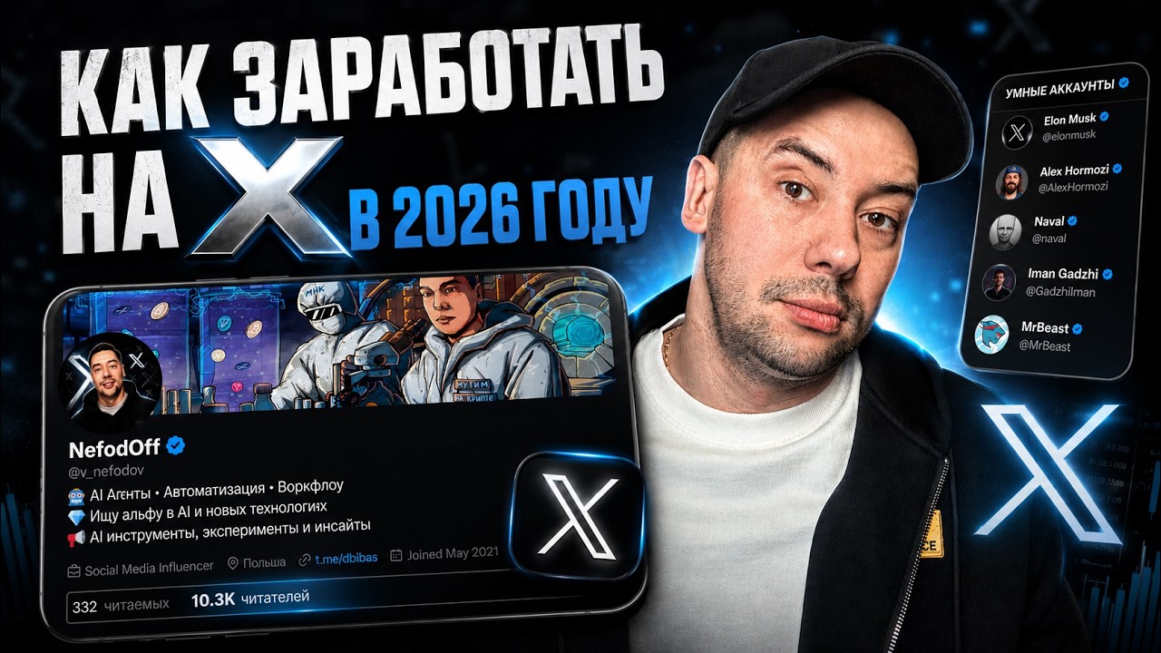МОНЕТИЗАЦИЯ X (TWITTER) 2026 &mdash; ПОЛНОЕ РУКОВОДСТВО