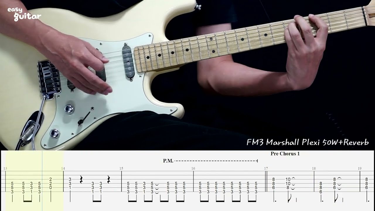 Rainbow - I Surrender Guitar Lesson With Tab(Slow Tempo)