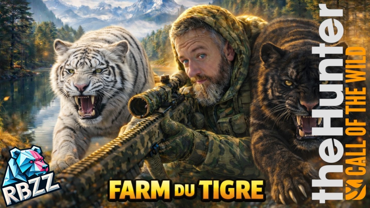 JE FARM LE TIGRE SUR THE HUNTER CALL OF THE WILD